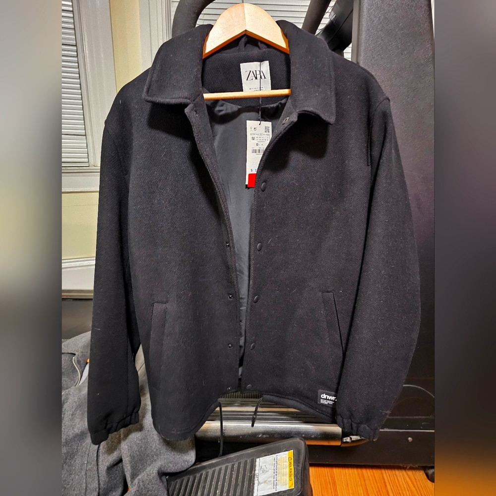 NWT Zara Black Coach's Jacket